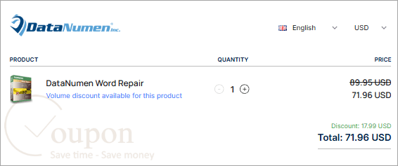 Datanumen Word Repair Coupon Code