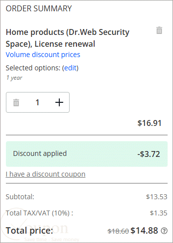 Dr Web Security Space Promo Code