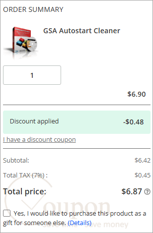 Gsa Autostart Cleaner Coupon Code