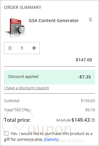 Gsa Content Generator Coupon Code