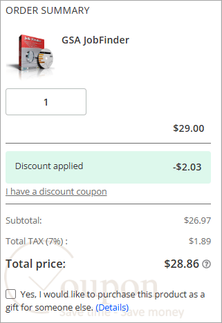 Gsa Jobfinder Coupon Code