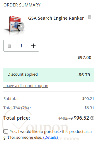 Gsa Search Engine Ranker Coupon Code