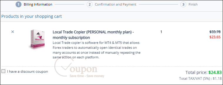 How To Use Local Trade Copier Coupon