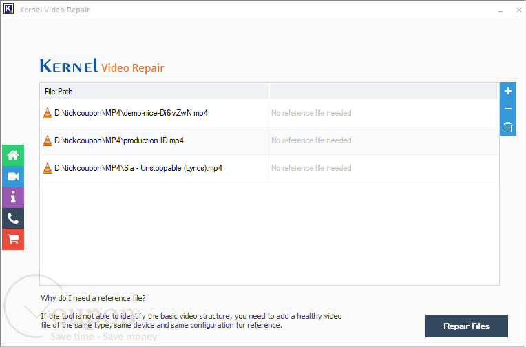 Kernel Video Repair Screenshot
