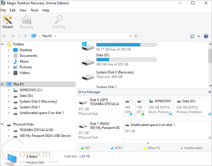 Magic Partition Recovery Screenshot