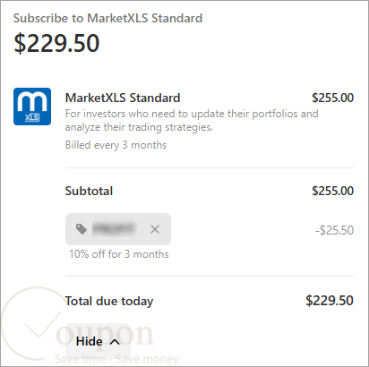 Marketxls Coupon Code