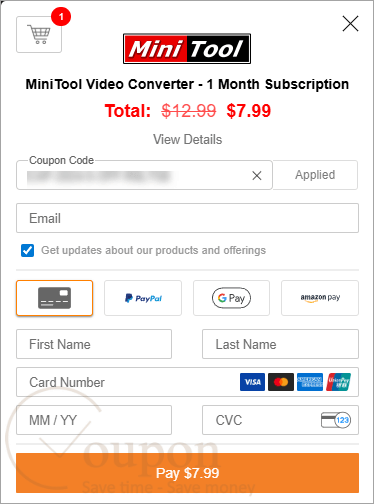Minitool Video Converter Coupon Code