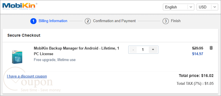 Mobikin Backup Manager For Android Coupon Code