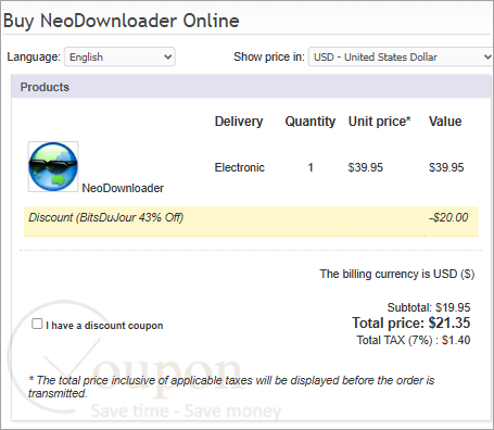 Neodownloader Coupon Code