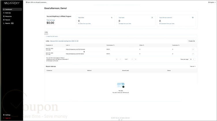 Ninja Proxy Screenshot
