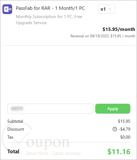 Passfab For Rar Coupon Code