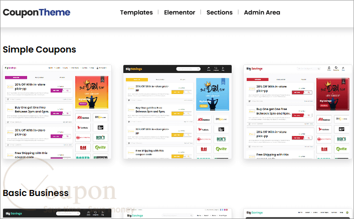 Premiumpress Coupon Theme Screenshot