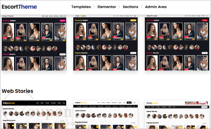 Premiumpress Escort Theme Screenshot