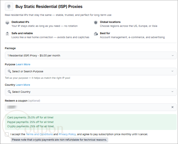 Privateproxy Coupon Code