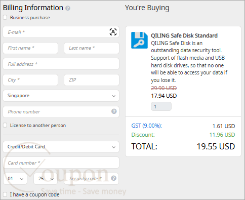 Qiling Safe Disk Coupon Code