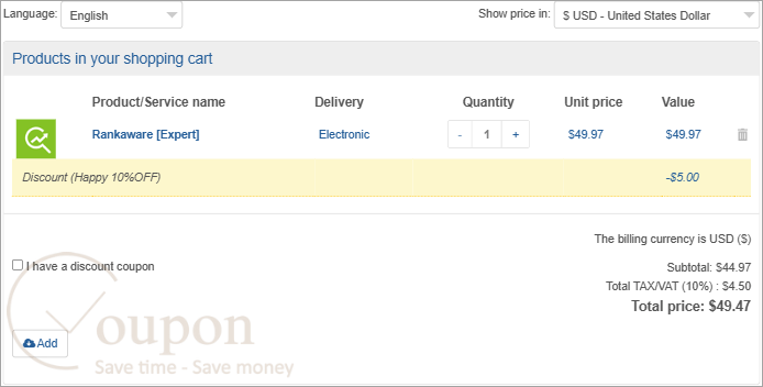 Rankaware Coupon Code