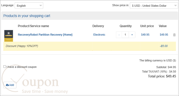 Recoveryrobot Partition Recovery Coupon Code