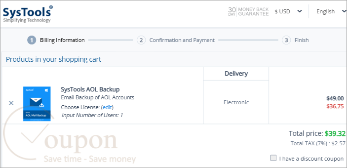 Systools Aol Backup Coupon Code