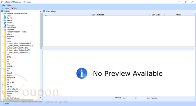 Systools Cdr Recovery Screenshot
