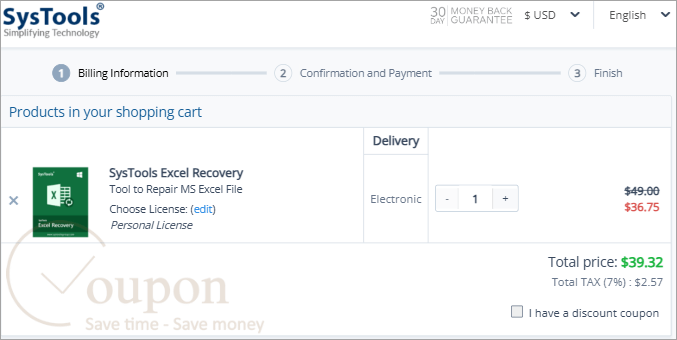 Systools Excel Recovery Coupon Code