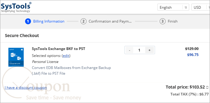 Systools Exchange Bkf To Pst Coupon Code