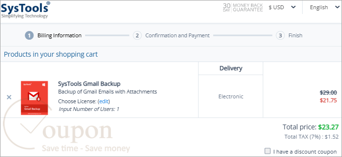 Systools Gmail Backup Coupon Code