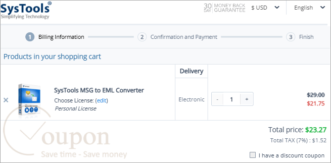 Systools Msg To Eml Converter Coupon Code