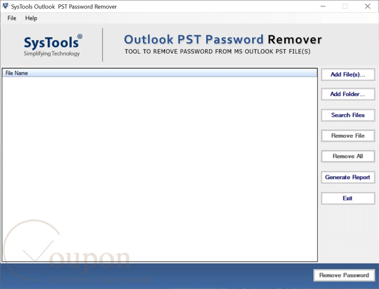 Systools Pst Password Remover Screenshot
