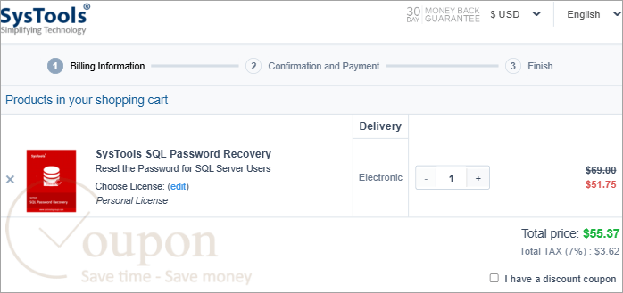 Systools Sql Password Recovery Coupon Code