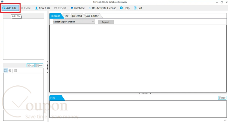 Systools Sqlite Database Recovery Screenshot