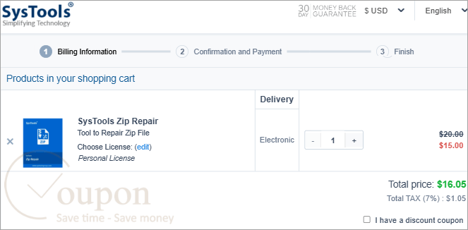 Systools Zip Repair Coupon Code
