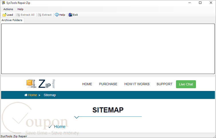 Systools Zip Repair Screenshot