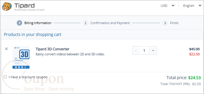 Tipard 3D Converter Coupon Code