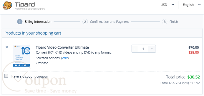 Tipard Video Converter Coupon Code