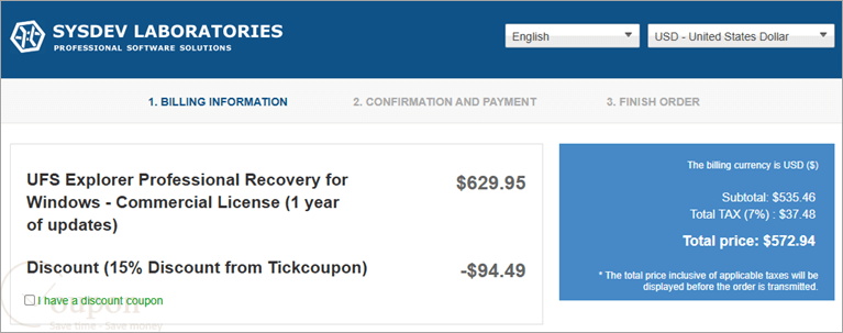 Ufs Explorer Professional Recovery Coupon Code