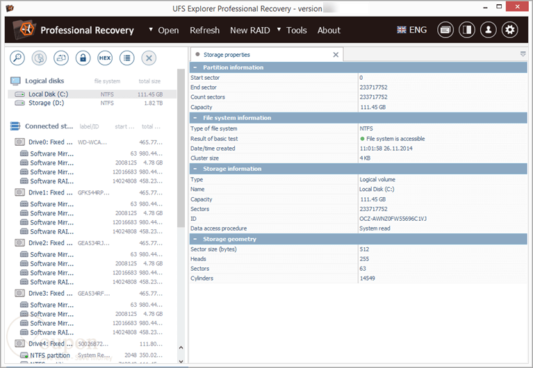 Ufs Explorer Professional Recovery Screenshot