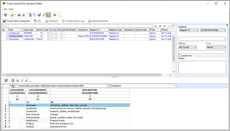 Visual Importer Etl Screenshot