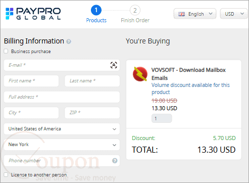 Vovsoft Download Mailbox Emails Coupon Code