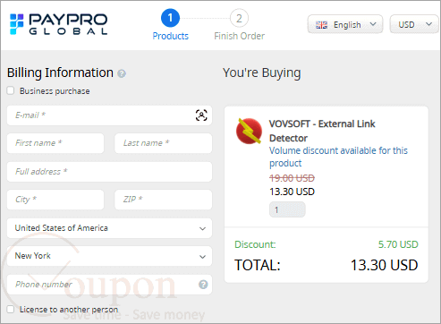 Vovsoft External Link Detector Coupon Code