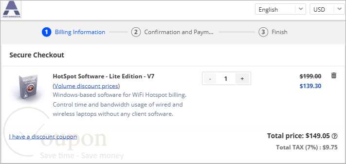 Antamedia Hotspot Software Coupon Code