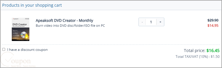 Apeaksoft Dvd Creator Coupon Code