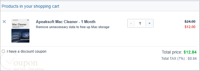 Apeaksoft Mac Cleaner Coupon Code