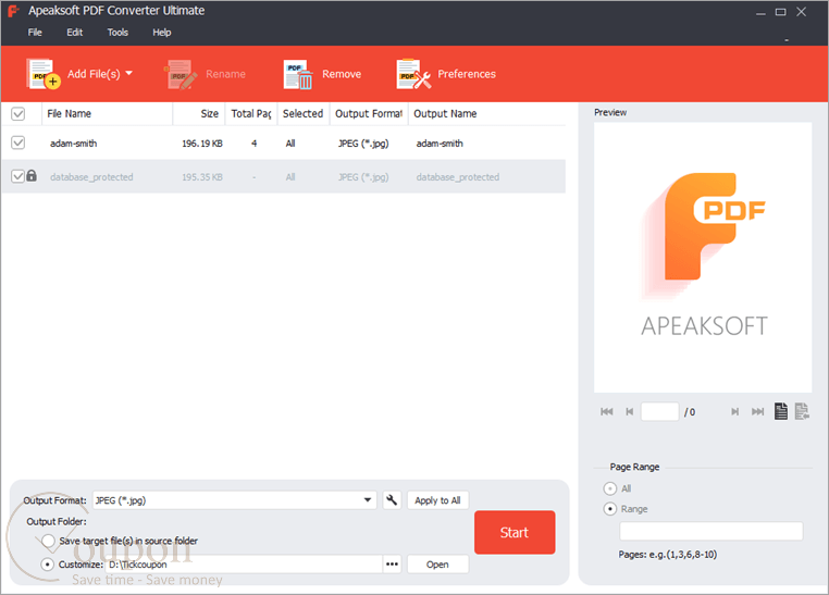 Apeaksoft Pdf Converter Ultimate Screenshot