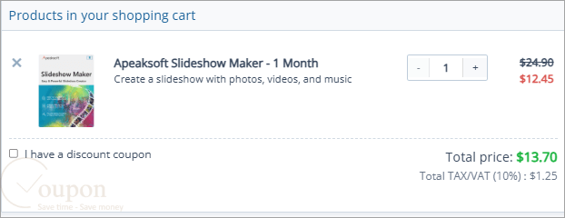 Apeaksoft Slideshow Maker Coupon Code