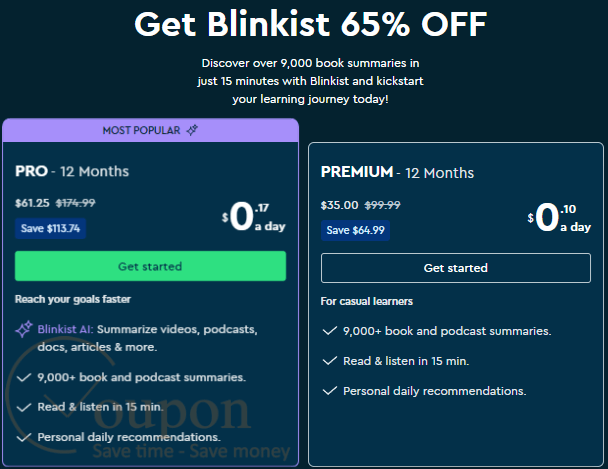 Blinkist Coupon Code