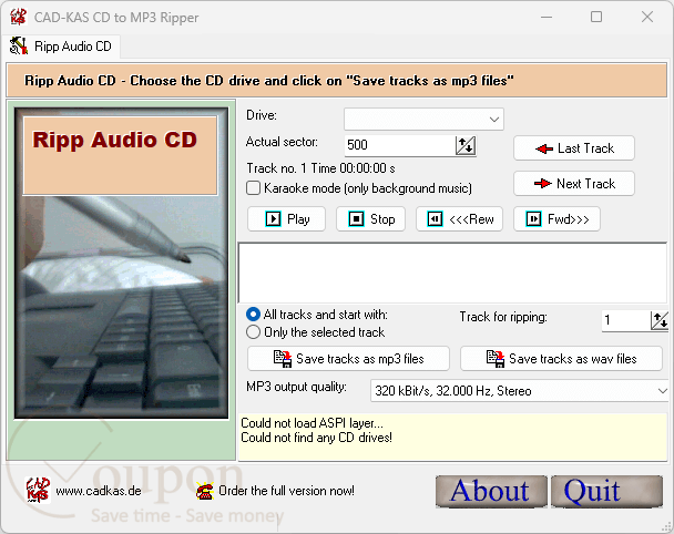 Cad Kas Cd To Mp3 Ripper Screenshot