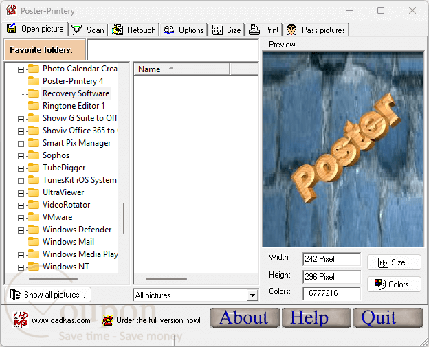 Cad Kas Poster Printery Screenshot