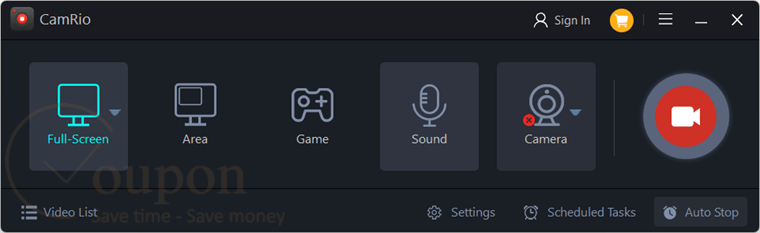 Camrio Screen Recorder Screenshot