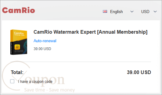 Camrio Watermark Expert Coupon Code