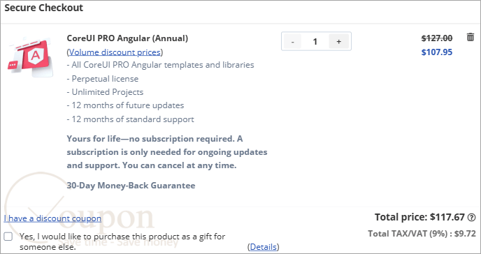 Coreui Pro Angular Coupon Code